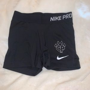 Black Cheer Athletic Nike Pro Shorts